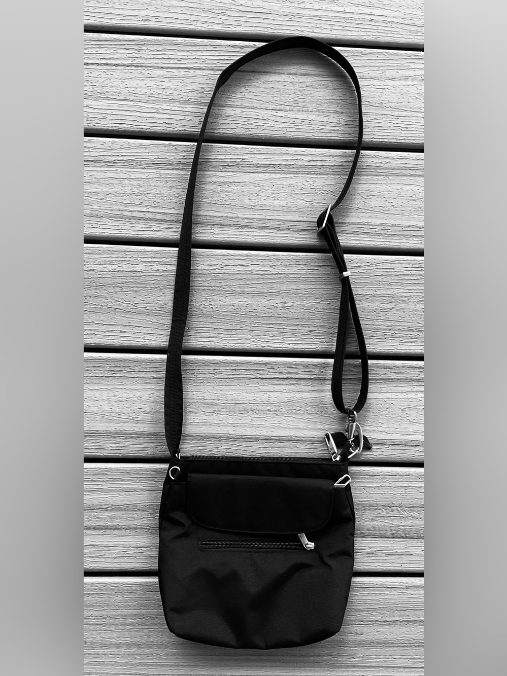 Travelon Classic Black Crossbody Bag - Sleek Everyday Carry w/RFID